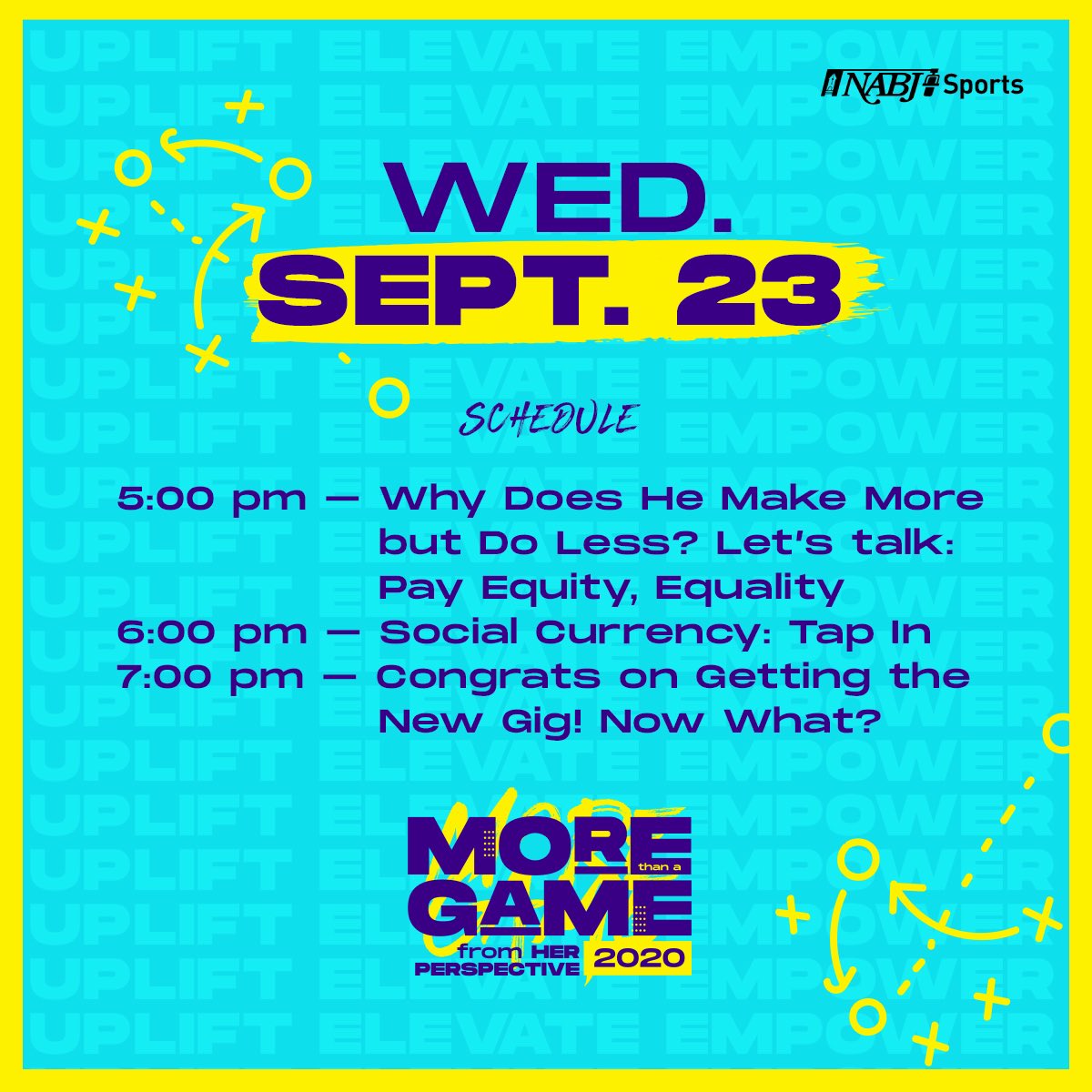 NABJSports's tweet photo. Ladies!!! We are kicking day 3 of our #MorethanagameforHER virtual conference off in FIVE MINSโผ๏ธโผ๏ธโผ๏ธโผ๏ธ
First panel starts at 5pm EST๐๐พ๐๐พ Check your email for the link and DM us if you are experiencing any issues logging in!!
#LetsTalkPay https://t.co/JliBKiIf6I