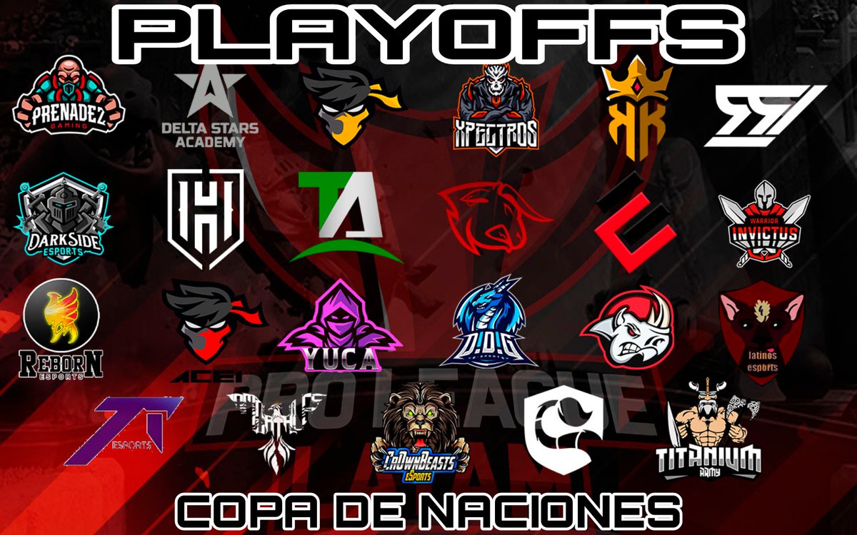 #CR l-72 Equipos, 6 Regiones, varios meses de intensos partidos, y hoy por fin podemos anunciar a los mejores 23 Equipos que han avanzado a los Playoffs de esta gran Copa! 🏆

¿Que equipo se alzará con el trofeo y el premio de esta Edicion? 🔥💰

-Denle apoyo a este Tweet! 🤩