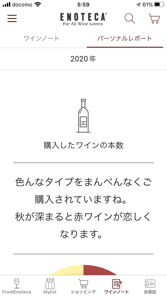 葡萄の飲み物 エノテカ公式アプリで自分が買ってるワインを可視化されてしまったら大変なことになってたw