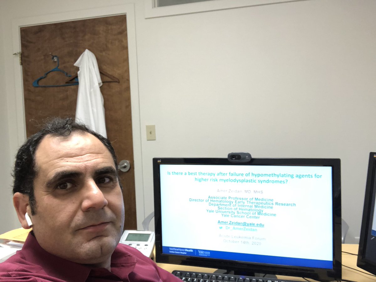 Dr_AmerZeidan's tweet photo. Recording my talk for the Acute Leukemia Forum #ALF #ALF2020 on management of High risk MDS after failure of HMA. The meeting is virtual on Oct 14 and 15 and there will be live Q/A. Great speakers and packed agenda. You can submit abstracts and register at https://t.co/nl8aojnc5j https://t.co/mHw18nIMi0