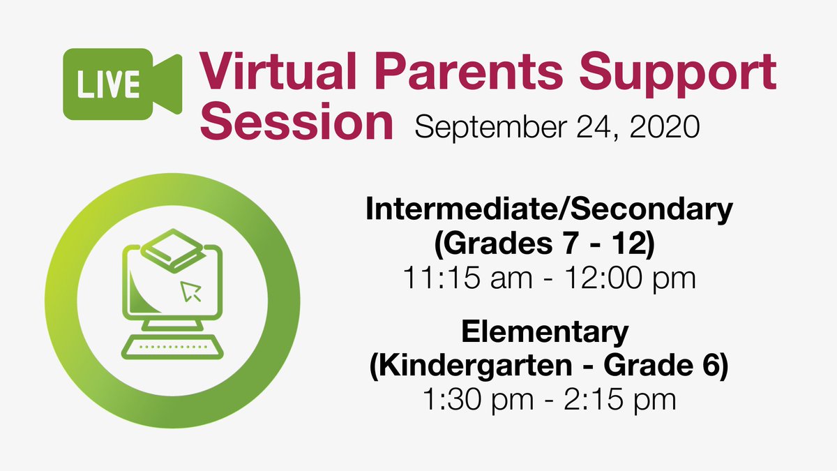 OttCatholicSB's tweet photo. 📣 #ocsbVirtual Parents: our @OCSB_LT team is hosting live parent support sessions tomorrow, Sept 24! Topics include @hapara_team, student portal and more! 

Gr 7-12: https://t.co/fKM6cwbUGO
K-Gr 6:  https://t.co/8YTwjjWnYy

PS: Sessions will be available afterwards via YouTube https://t.co/We5anFyhkb