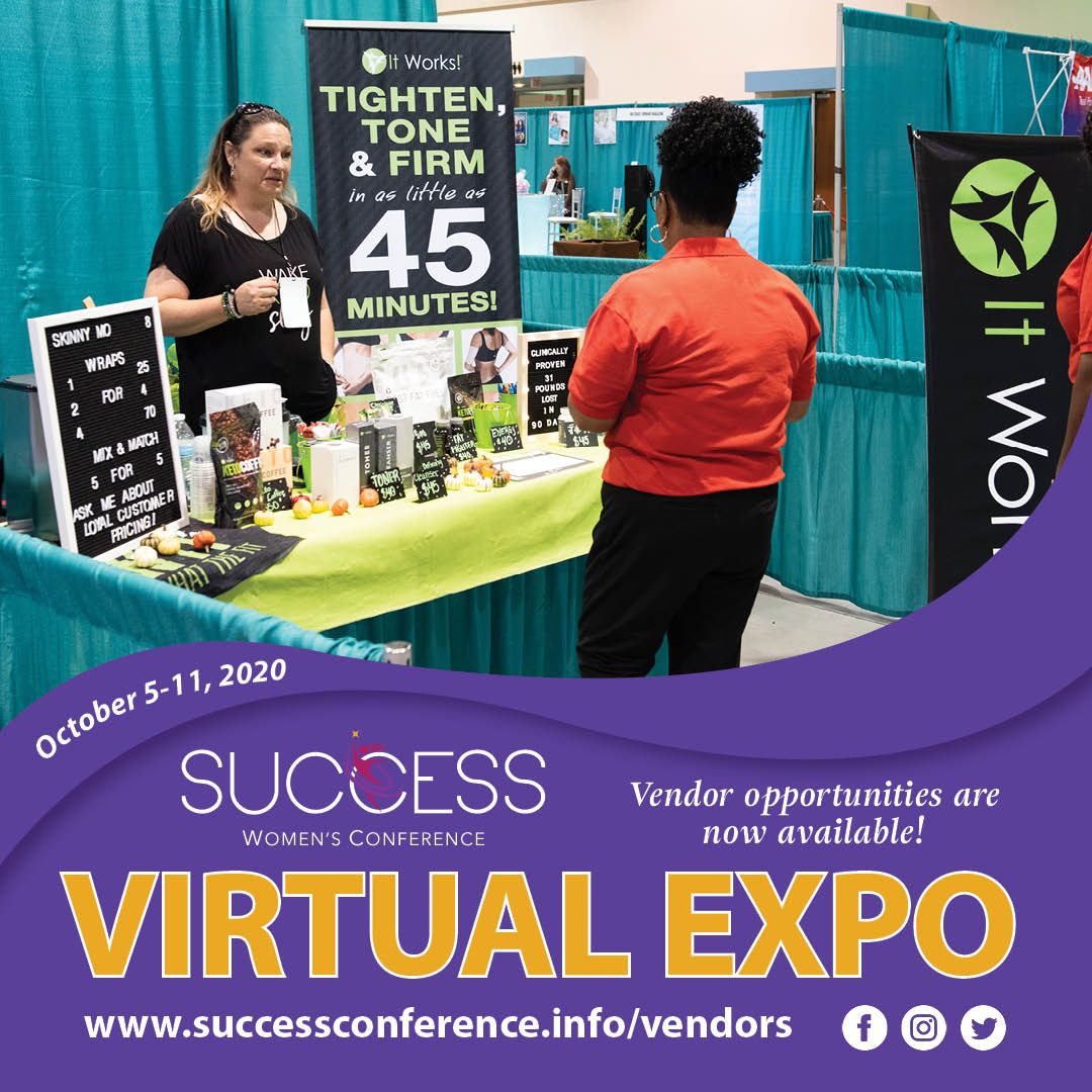 SuccessWomenCon's tweet photo. Be sure to visit our virtual expo during Success Women's Conference 2020!

Vendor opportunities are available. Visit https://t.co/XTRG8crZFu for more information.

#womensconference #womeninbiz #vendorswanted #successcon2020 #ibelieve https://t.co/g6hx4VtV3m