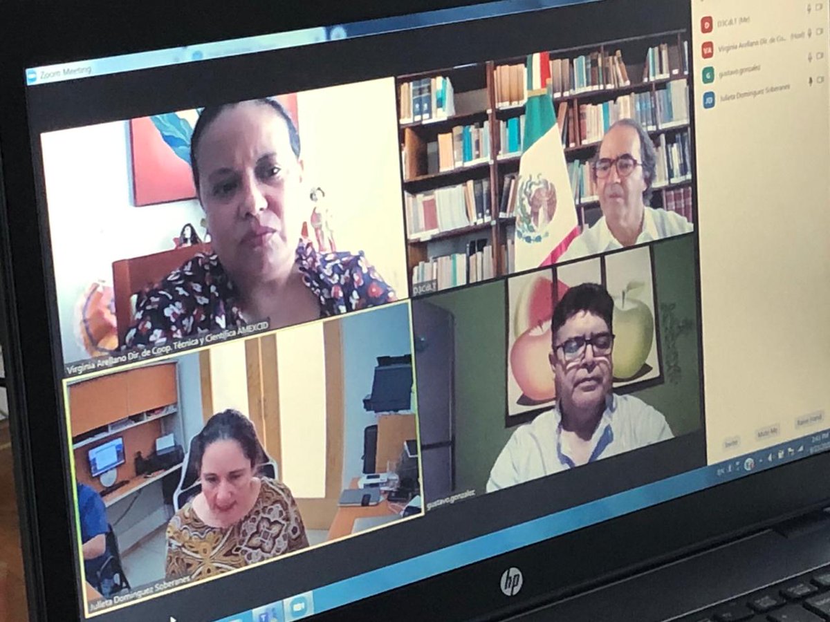 GlezMijares's tweet photo. Hoy nos reunimos investigadores de la UP-Ags., #CIAD-Hermosillo y la #UWI Jamaica para revisar el proyecto "Bioingeniería de Ñames", un plus de la #cooperación técnica de México 🇯🇲🇲🇽 a través de la #AMEXID https://t.co/jNrf0KxRVD