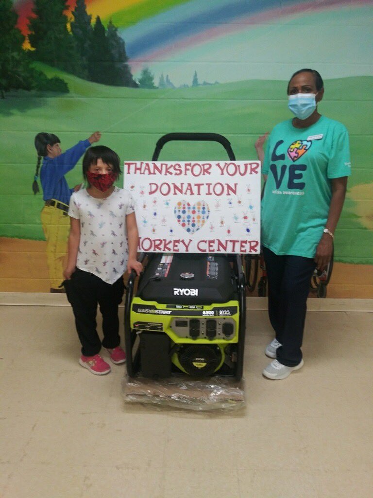 During Hurricane Laura, Justin Sutton, MASM at 0501 donated a generator to the Shorkey Center when they lost power. What a wonderful donation that saved the children’s medication! ⁦<a href="/derekpnorton/">Derek Norton</a>⁩ ⁦⁦<a href="/sutton3409/">Justin sutton</a>⁩ ⁦<a href="/KadeKasner/">Kade</a>⁩ ⁦<a href="/idrissi_mary/">mary el idrissi</a>⁩