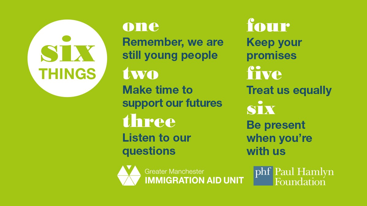 GMIAU's tweet photo. Looking forward to welcoming new #SocialWork student from @SalfordUniSW - good opportunity to say again how much we appreciate good social work practice & education! As do young people - here's their #SixThings for social workers:
@StepUpSalford @SW_student_con @SocialWorkersWB https://t.co/UWitlLZUK0