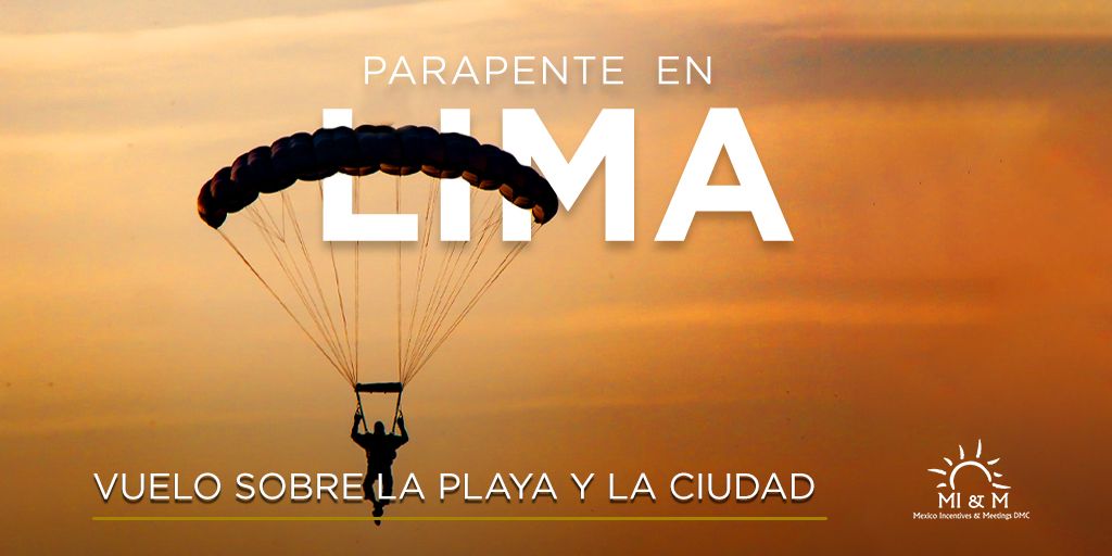 Atrévete a mirar Lima desde el cielo. Solo así podrás entender, admirando sus paisajes y colores, el tamaño real de la única capital de Sudamérica que mira al mar.

¡Ya sea en grupo o vacaciones es una experiencia que debes vivir!

<a href="/visitaelperu/">Visita Perú</a> 

#MiandmDMC #Travel #Experience