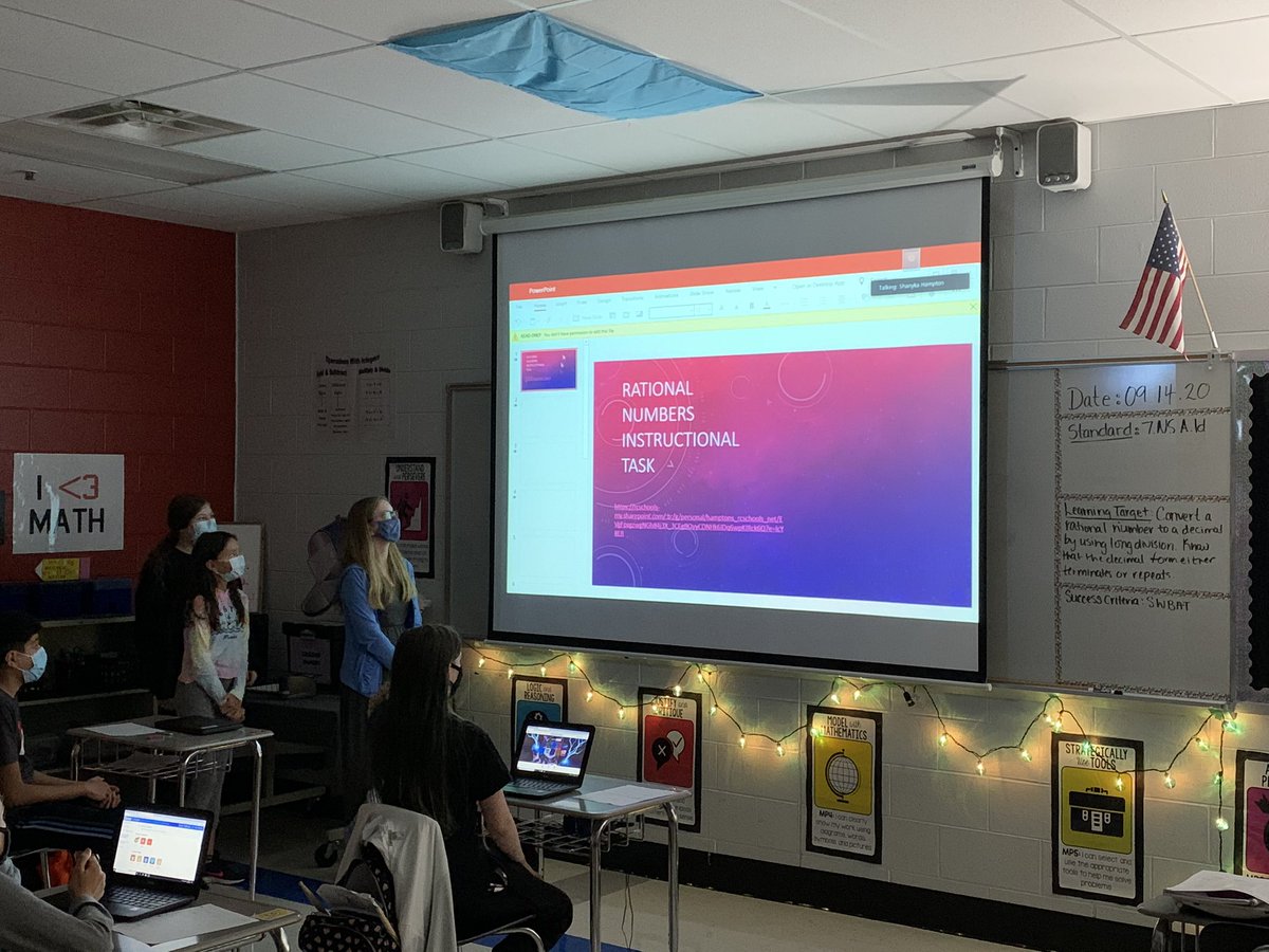 TechCoachKing's tweet photo. Highlighting LMS Math teaching both traditional and distance learners. Our teachers are fierce! #MsCooper #MrRischer #MsHampton #iteachLMS https://t.co/IT2tT7Enew