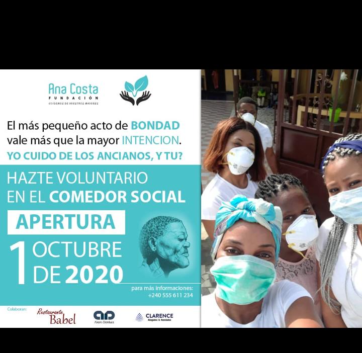 Ya estamos listos para entender a nuestros ancianos. 1 de octubre apertura del primer comedor social para ancianos en Guinea Ecuatorial