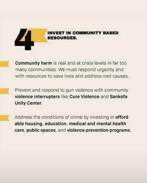 Take a look at what  #DivestInvest looks like in practice. Pulling funding from police and move them to services and community-based solutions that time and again PROVE TO WORK. POLICING DOES NOT WORK because it's not supposed to curb violence, it's meant to JUSTIFY VIOLENCE.