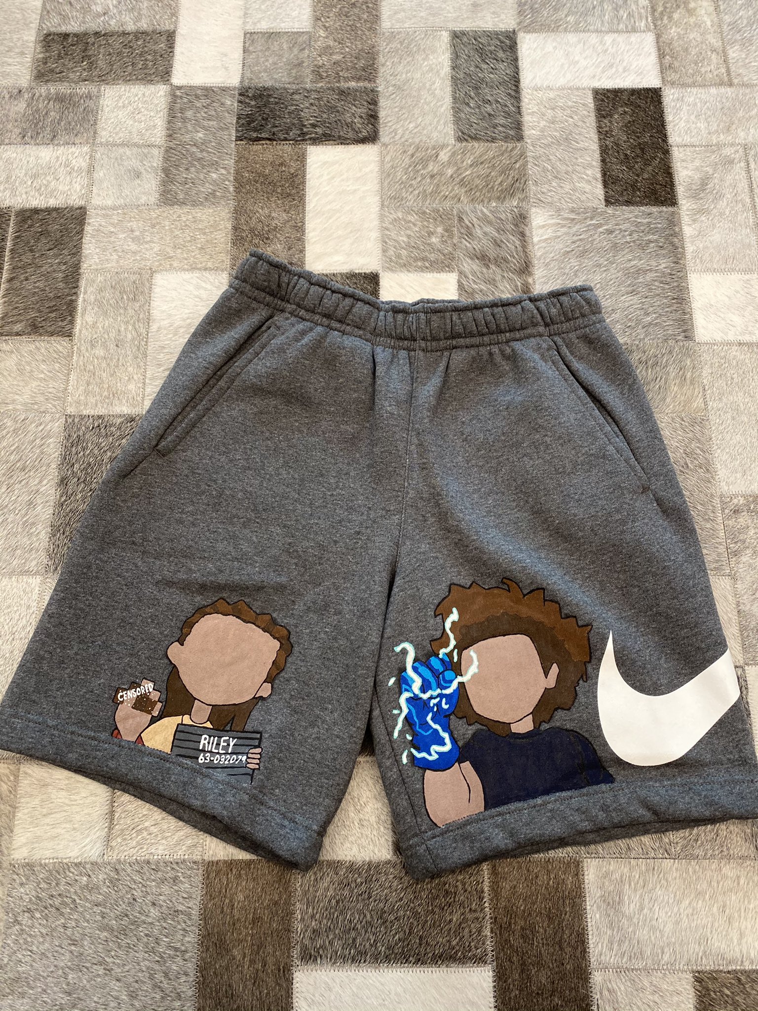 DWayTheArtist on X Boondocks Nike Shorts hand painted by yours truly. Who wants some custom shorts next DWayArts DWA ItsALifestyle Boondocks Huey Riley HueyAndRiley HueyFreeman RileyFreeman Nike Custo...