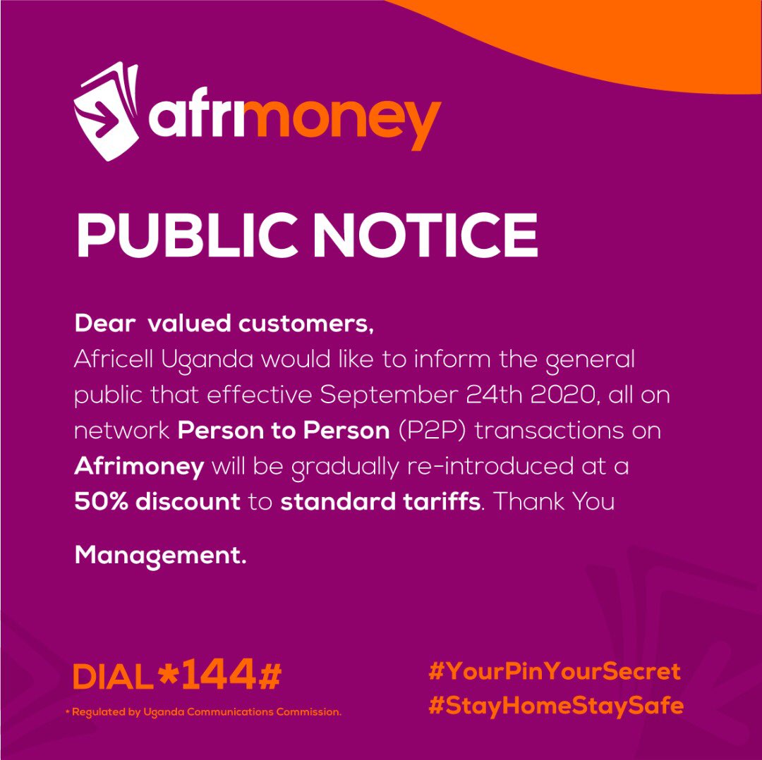 MrHenrie_'s tweet photo. 50% discount @africellUG dial *144# and use afrimoney.
#4GSmartFeaturePhone https://t.co/oBUf5GwRFZ