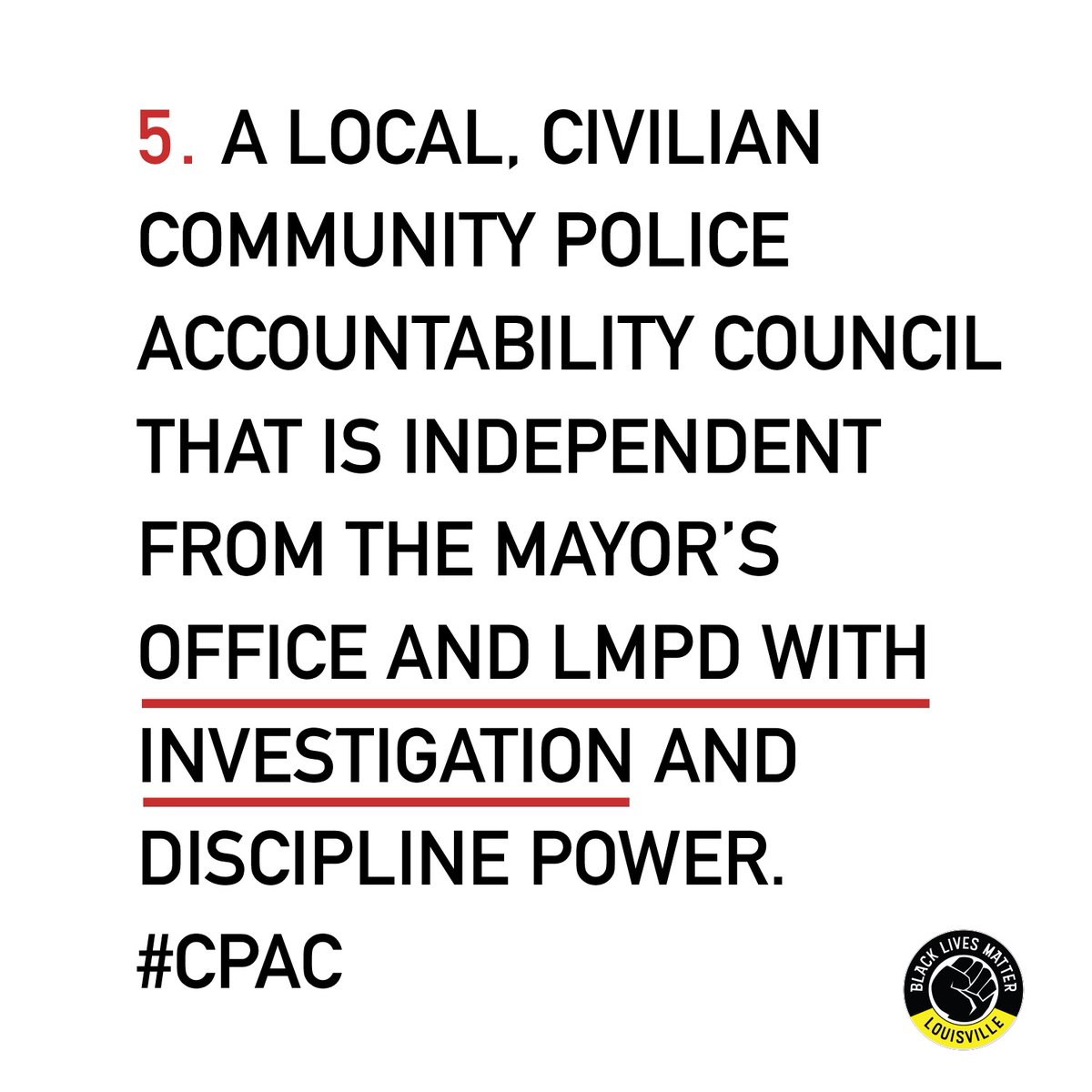 INDEPENDENT needs to mean INDEPENDENT. Police cannot police themselves, investigate themselves, determine what justice looks like when THEY are the perpetrators.  #DefundLMPD  #JusticeForBre