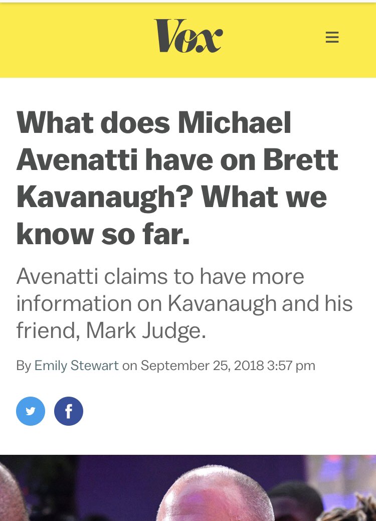 And they’re happy to do it to the tune of a seedy snake oil salesman, a charlatan and a fraud. When  @MichaelAvenatti comes knocking with invented allegations, they won’t hesitate to run with them. Here’s  @Politico,  @voxdotcom and  @TIME.