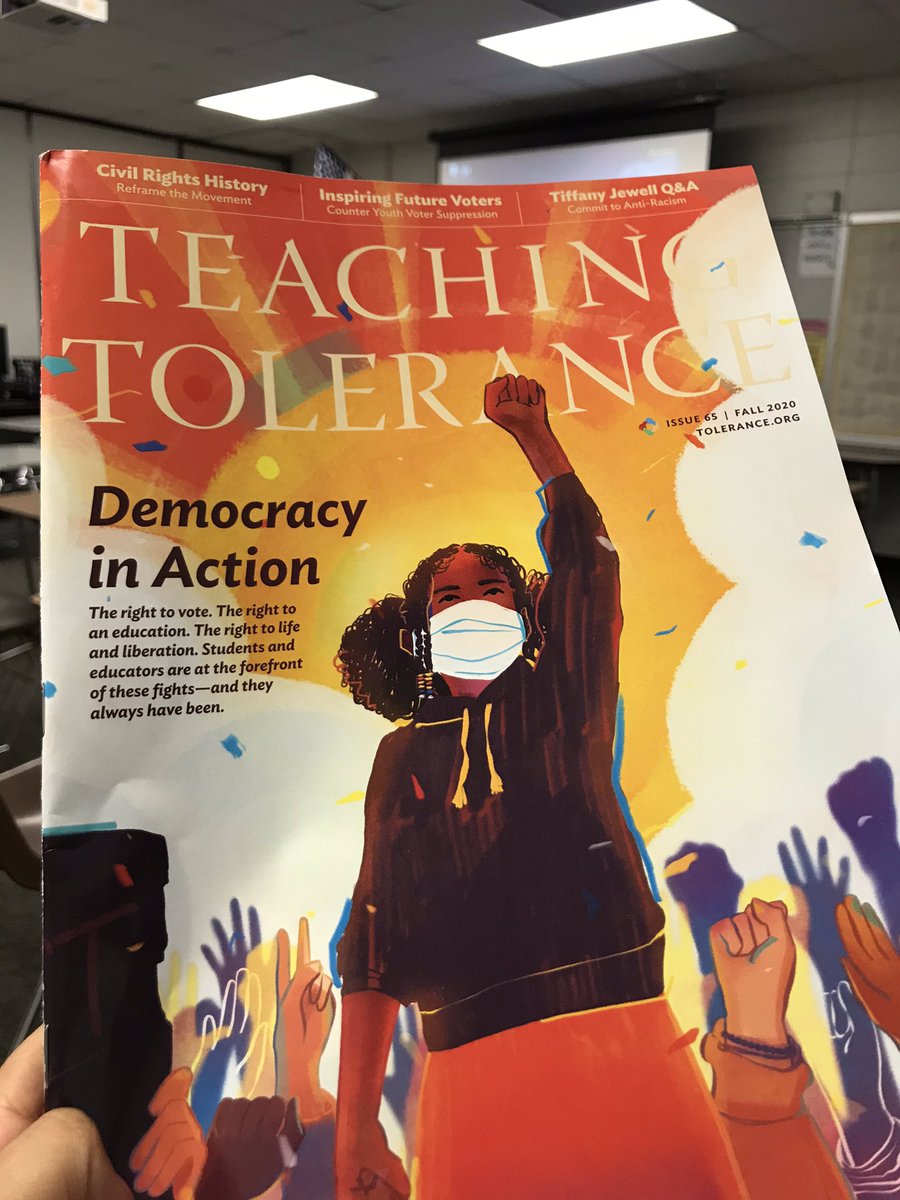 Ms_Guzman7's tweet photo. Really excited for this issue of @Tolerance_org ! #teachersubscription #freeresources #socialjustice #GoVote #equity https://t.co/CCoNAF2G5o