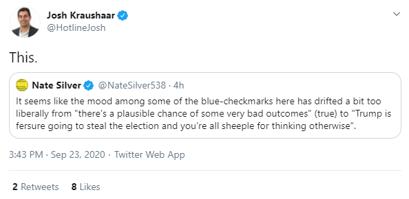 These guys don't actually care about real-world outcomes - their life's work is winning a neverending contest to prove they're the smartest little boy in the room. Scolding people for overreacting is a neat trick they've learned to sound savvy