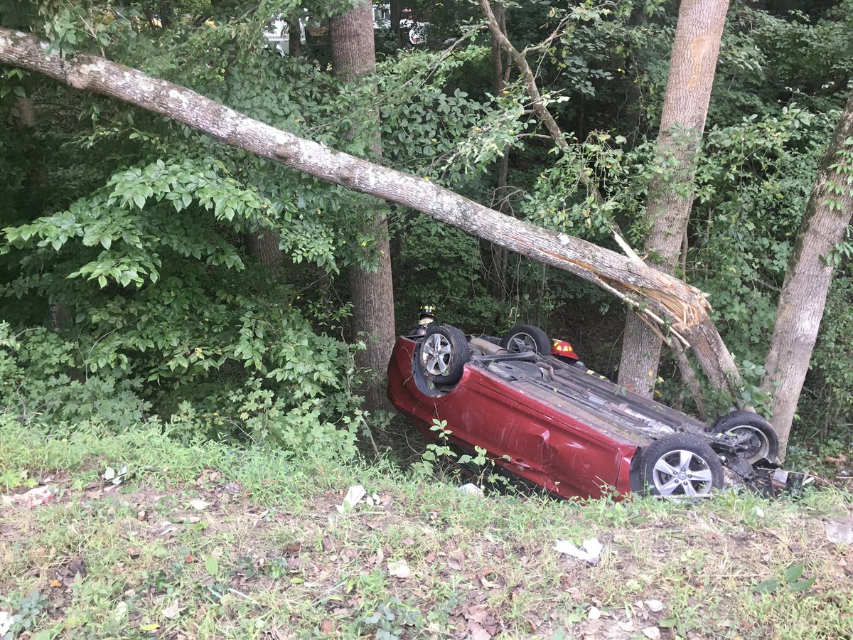 Engine 10 working an overturned vehicle in the 4000 blk of Oakdale Rd. Originally reported to be on fire with one person ejected. E-10 arrived with no fire and all patient accounted for. Avoid the area due to heavy traffic