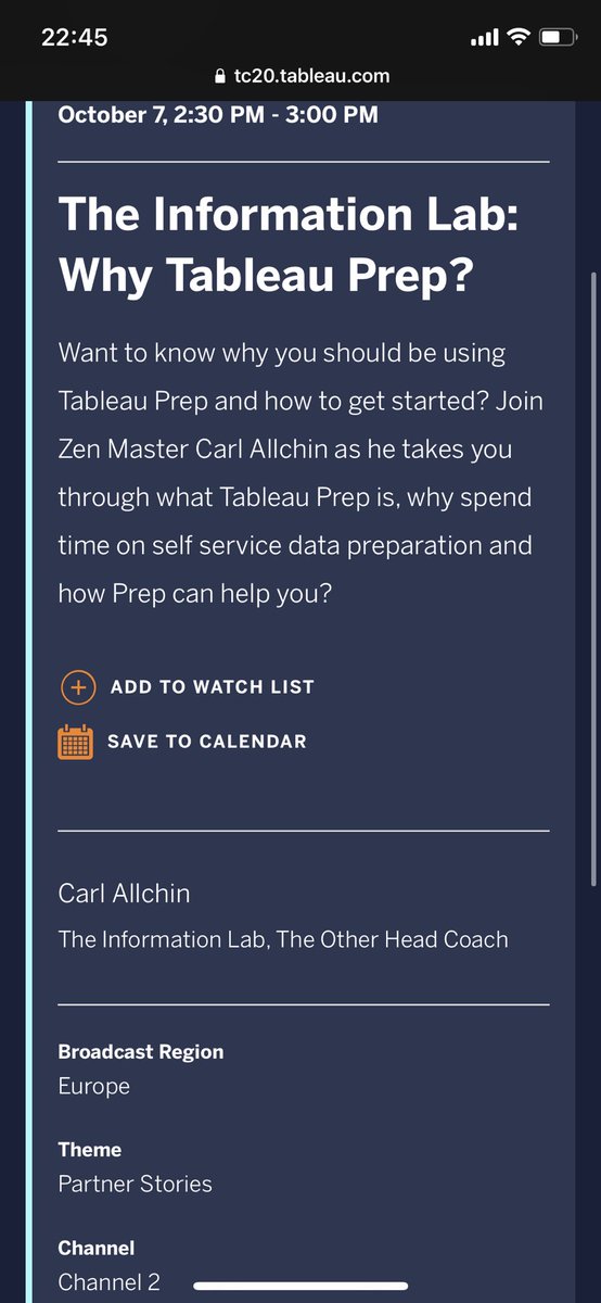 John Legend, Neil deGrasse Tyson or an hour of me talking about <a href="/tableau/">Tableau</a> Prep across two sessions. Actually you can have all three of us. I’d be honoured if you’d add us to your calendar.