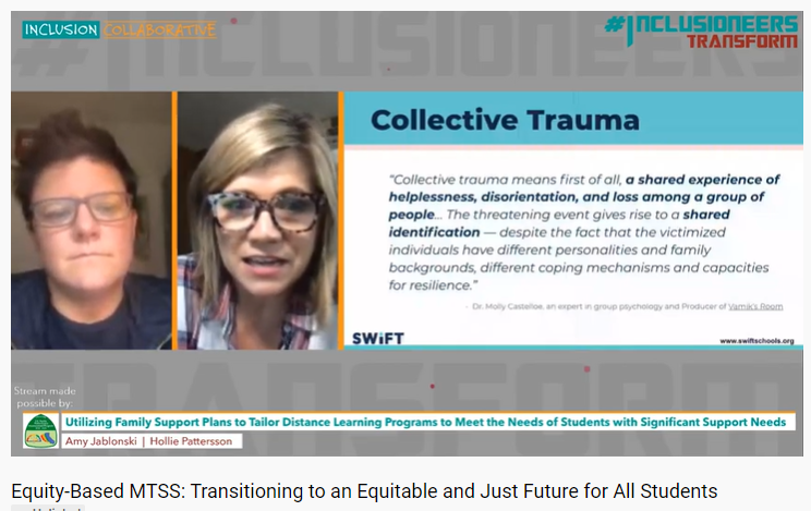inclusioncollab's tweet photo. Collective Trams affects us all! #ICSC20 @AmyJablonski @HolliePettersson https://t.co/HGY6VRh1NX