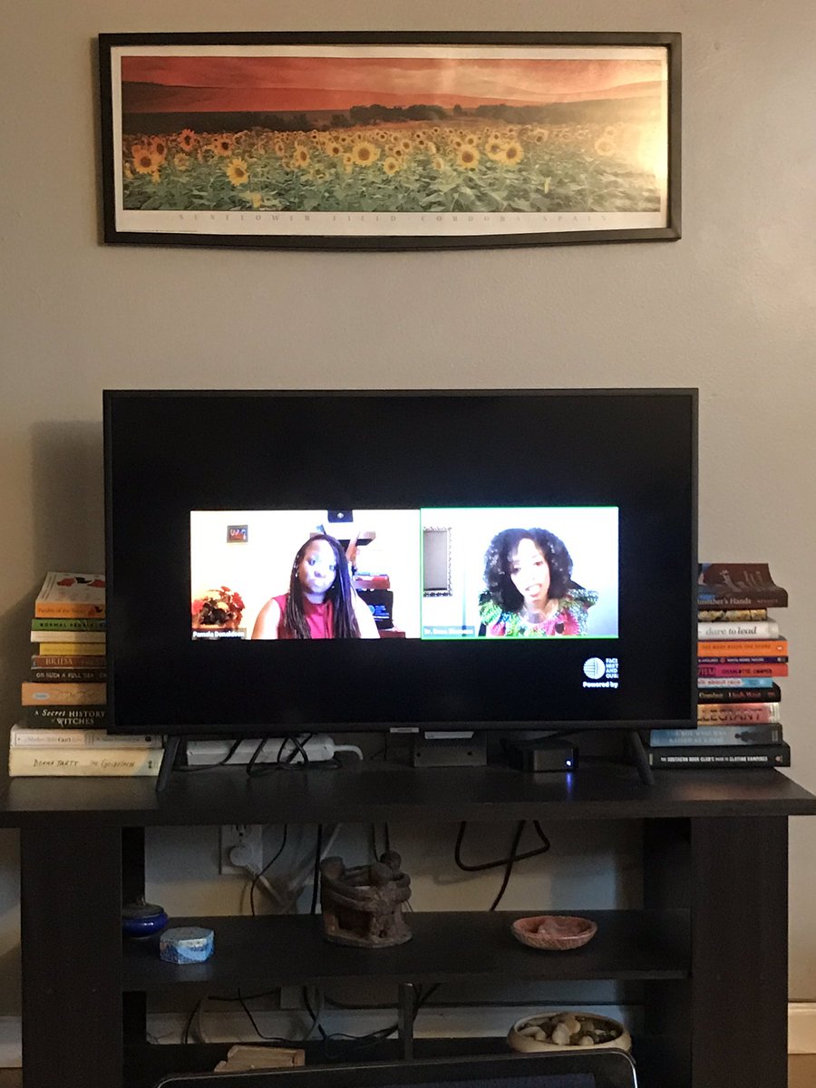 Colleen_Allen14's tweet image. As always, I am uplifted by the words &amp;amp; wisdom of Dr. @DenaSimmons. “Good intentions 🚫 always=good outcomes.” “Are we open 2 multiple ways of being?” We need “SEL grounded in humanity otherwise it’s white supremacy w/ a hug or smile.” “What are u willing 2 give up?” #FHOnline