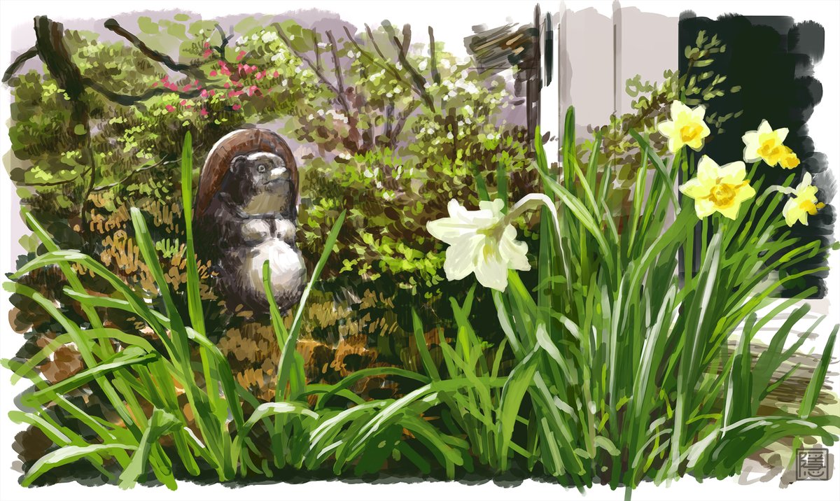 「#秋の芸術アカウントフォロー祭

風景の絵を描いてます よろしくお願いします～ 」|船隠のイラスト