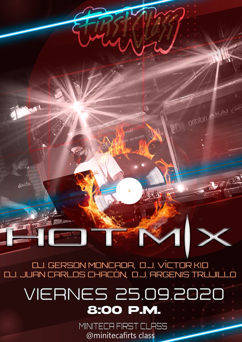 MinitecaFirstC's tweet photo. Viernes de HOT MIX!!! Con la mejor producción como siempre lo sabemos hacer!🎥🎛️🎧 https://t.co/kW4nnrpnCn