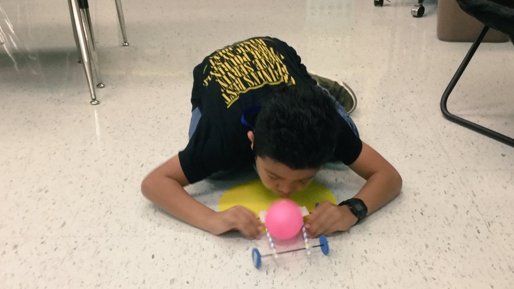 PamHall2inspire's tweet image. 2nd &amp;amp; 3rd grade engineers learn about simple machines, kinetic energy, careers in mechanical engineering, &amp;amp; problem solving. Balloon cars for the win. (They improved design when it didn't travel at least 6'. )😀
#STEMed #engineeringeducation