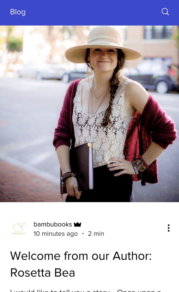 Our first <a href="/BambuBooks/">Bambu Books</a> blog is up where I talk about how it all started... #blogpost #writer #ChildrensBooks bambubooks.com