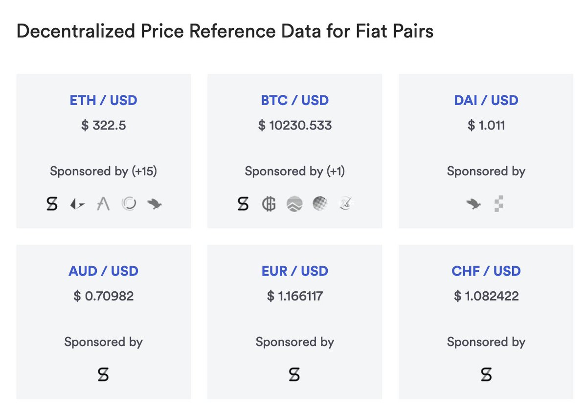 Oracles and Advocates.The simplest oracles are the feeds of cryptographically verifiable financial data, which are already being put on-chain.The simplest advocates are posts that cite these oracles by directly linking block explorer entries.Example:  http://feeds.chain.link 