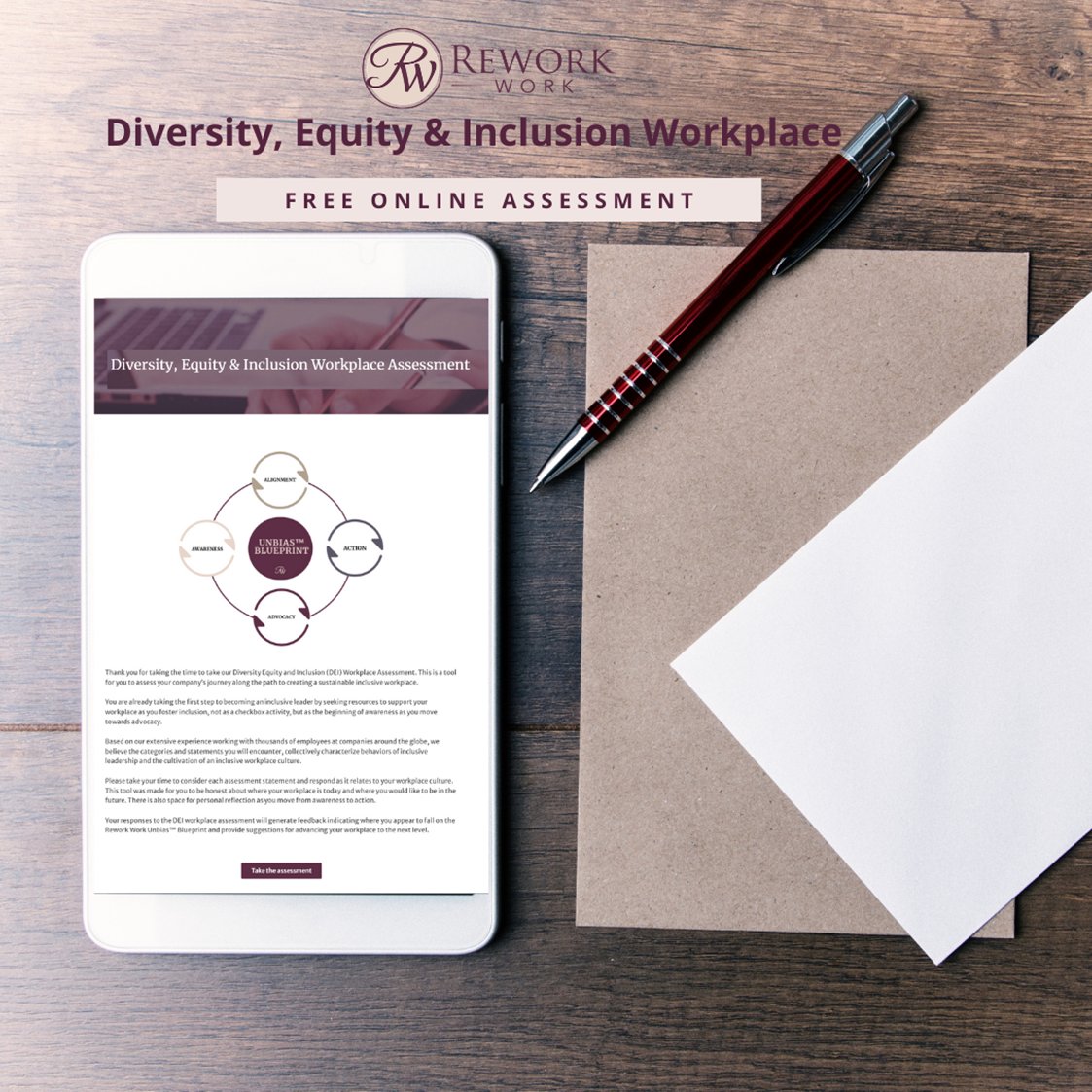 ReworkWork's tweet photo. Reducing bias in recruiting and removing barriers to hiring is one of the goals of Rework Work. We know that companies are struggling with diversity, inclusion, equity and belonging so we designed an assessment to help put things into perspective.
Visit https://t.co/a8i9cTIRFm https://t.co/iUiKDLQbvU