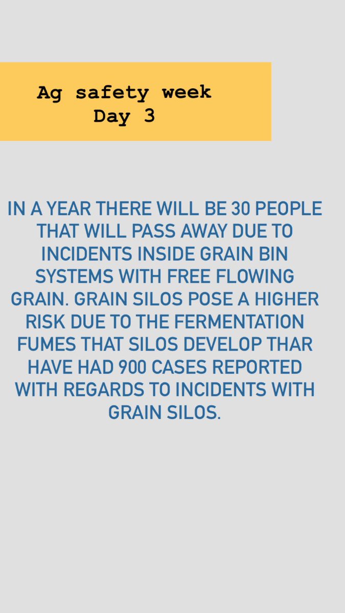 TuscolaAg's tweet photo. Ag safety week day 3 : grain bins and silos https://t.co/rK33EC5985