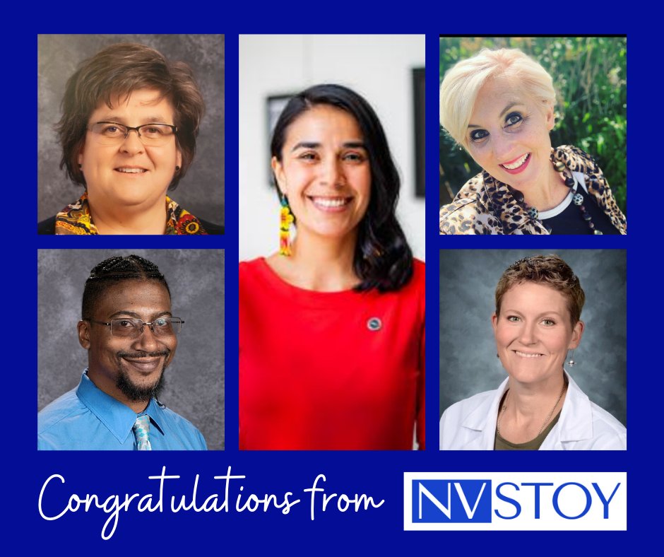Celebrating excellence in education! Congratulations to our Nevada Teacher of the Year @urtublj and Finalists Perryn Hale, Lynn Jeka, Shelly Nee, &amp; Christina Bourne! @NevadaReady #weteachnevada