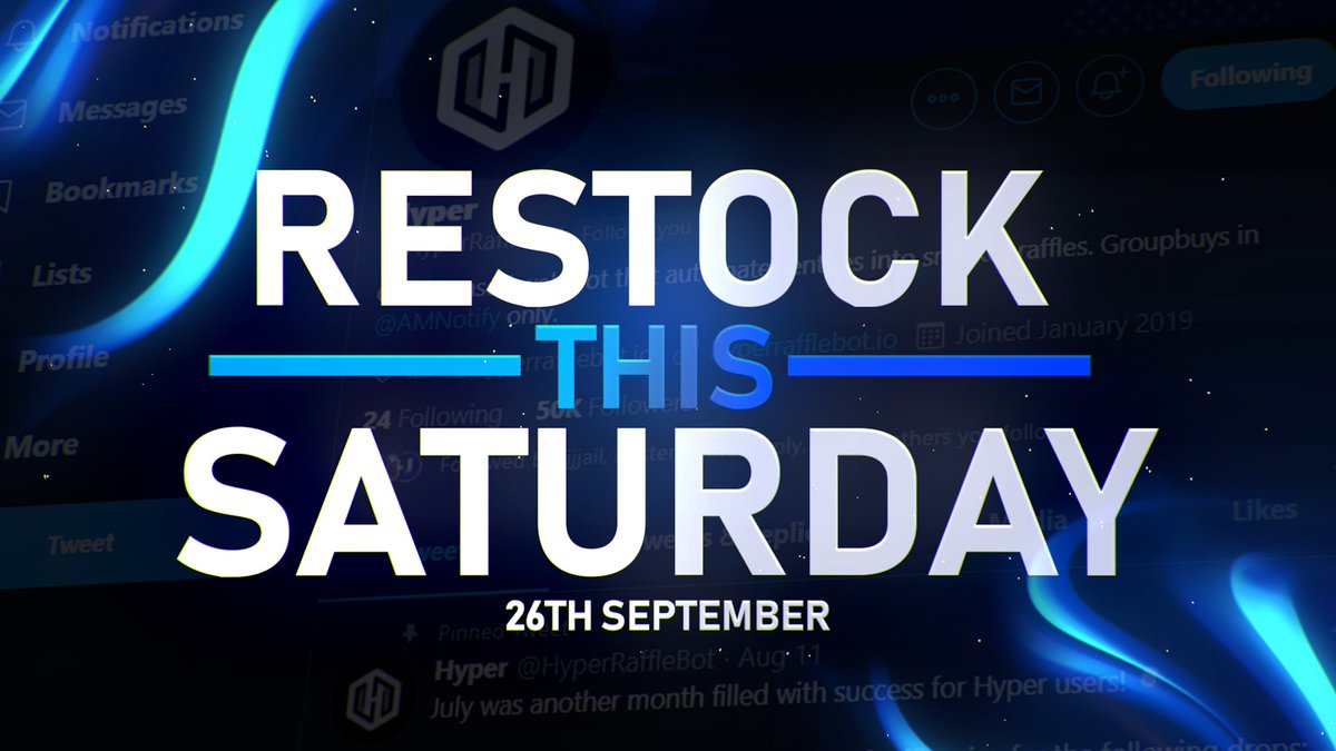 HyperRaffleBot's tweet image. Hyper Raffle Bot will be restocking this Saturday at 3PM EST! 💙

One random retweet will receive early access!