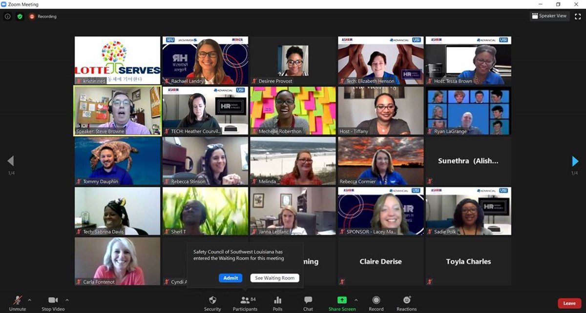 AcadianaSHRM's tweet photo. Day 1 of the Acadiana SHRM virtual conference was a huge success!  We'll see everyone tomorrow at 8am for Coffee &amp; Convo with Elizabeth Henson! https://t.co/EZpmk4GaZE