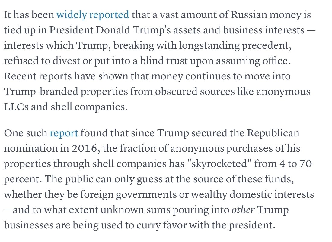 So, how did trump fund his campaign? It was floundering badly, remember? Source  https://www.cnbc.com/2018/02/15/nra-russia-and-trump-money-laundering-poisoning-us-democracy-commentary.html