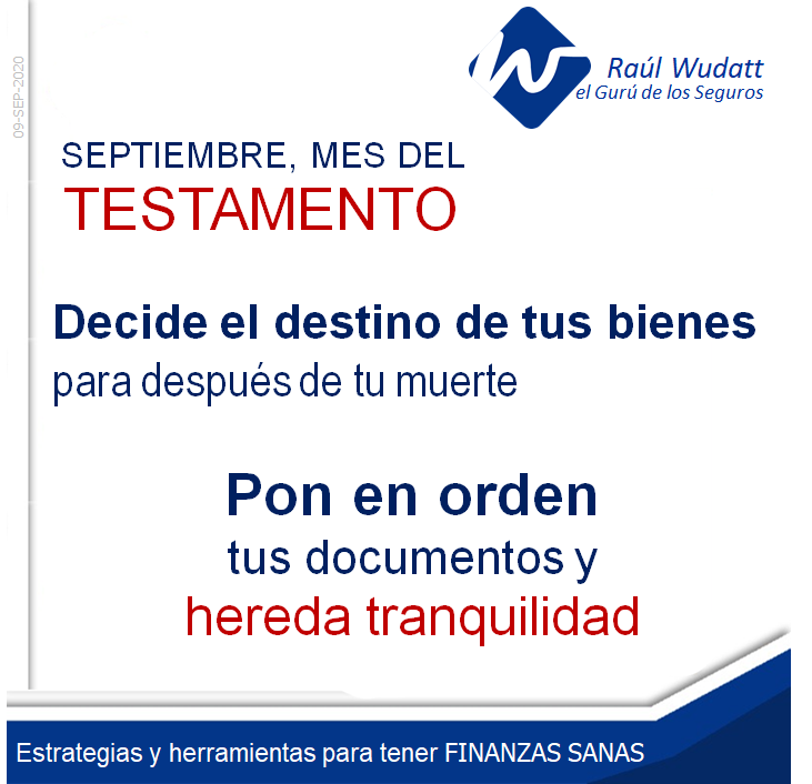 rcwudatt's tweet photo. #Septiembre, mes patrio 🇲🇽 y también, el MES DEL TESTAMENTO 📑

El #testamento es un acto:
✅ Personal 
✅ Revocable
✅ Libre

Por cierto, tú testamento debe estar alineado con tus #SegurosDeVida. 👌

#elGurúDeLosSeguros
#TranquilidadyCerteza
#SegurosInversionesBienestar https://t.co/yeGpgekVaJ