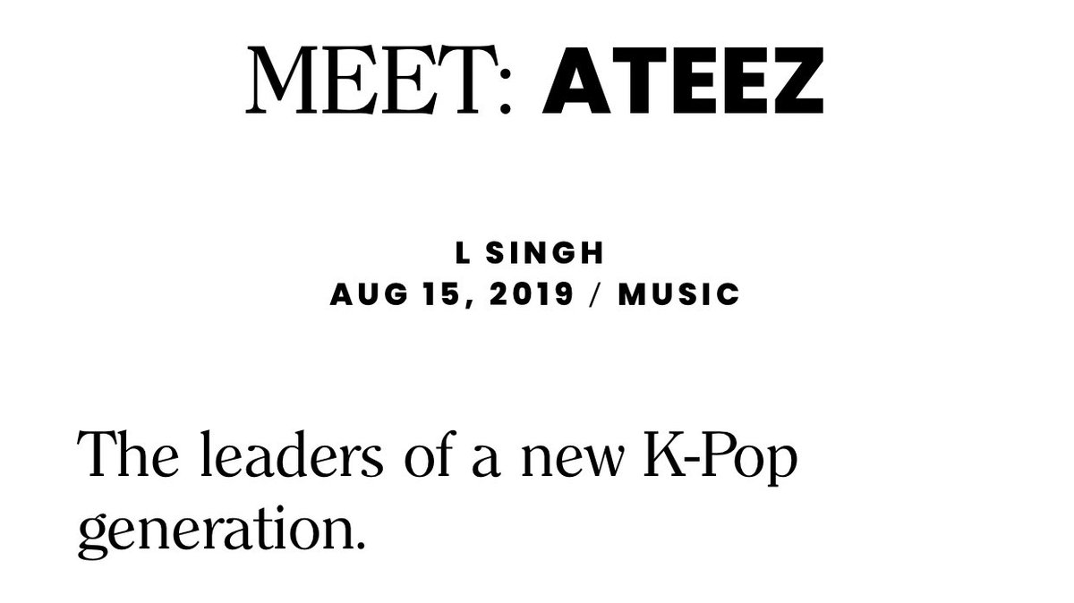 “The group’s youngest, Jongho, sums it up best: “The members and I always talk about how important it is for us not to lose our rookie-mindset and remember our humble beginnings. I believe every opportunity for us to stand on stage is a precious one.””  @ATEEZofficial