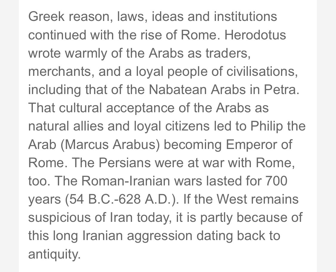 7/mistake 4: that Iranianess and Iranian people have remained the same from antiquity to present assumes Iranian mentality is singular, fixed, and Iranians genetically predisposed to some actions, as a herd. There’s a word for this, it starts with R.