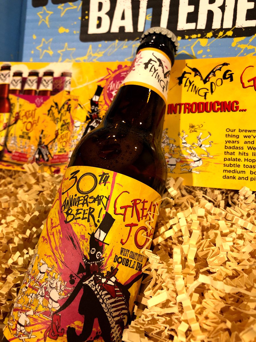 Arrived: <a href="/FlyingDog/">Flying Dog Brewery</a> Great Job 30th Anniversary Beer sample.