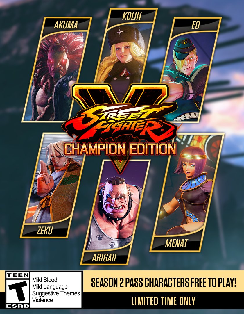 Street Fighter V Season 5 Character Pass