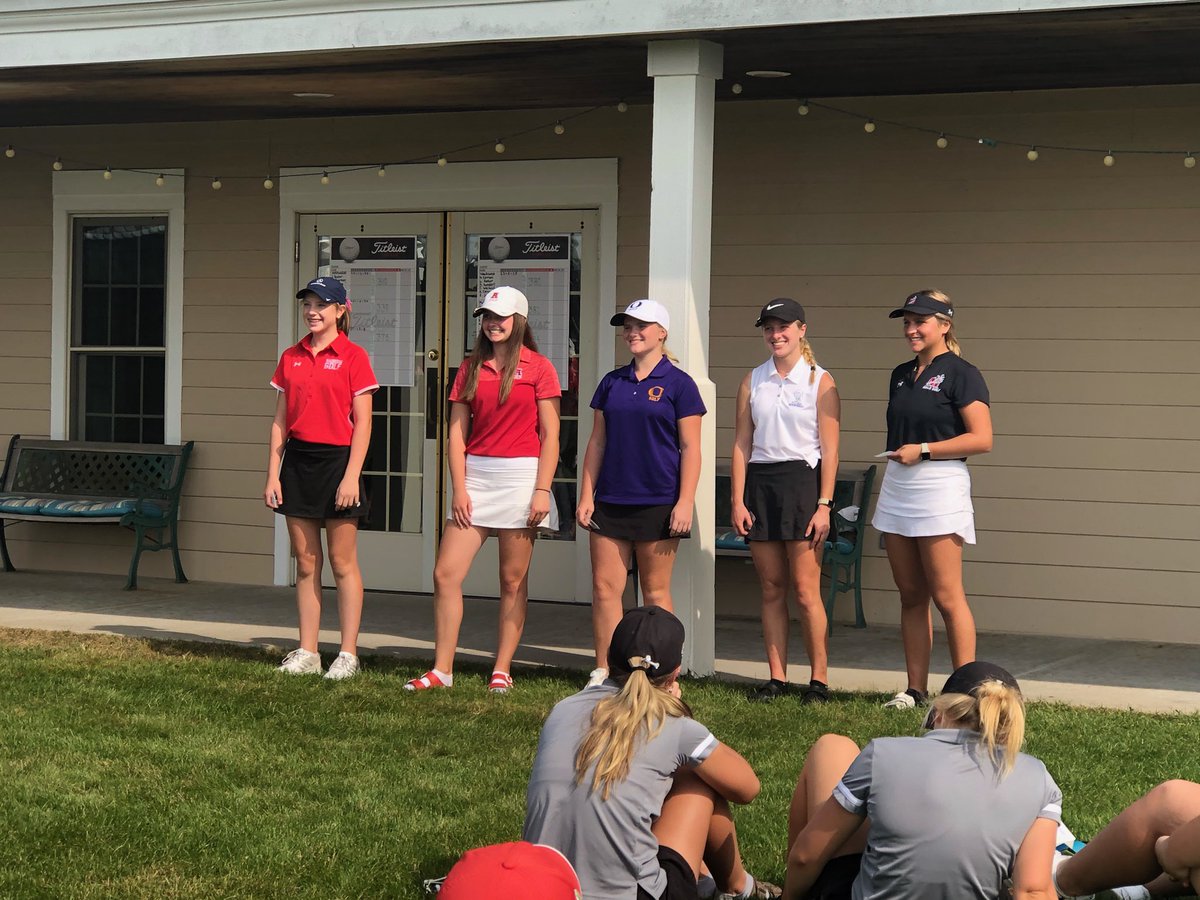 AHS_GirlsGolf's tweet image. Congrats Jessica on winning player of the year and being on first team All-Conference along with Lauren and Kylie. Kaitlyn was on Second team and Audrey third!
