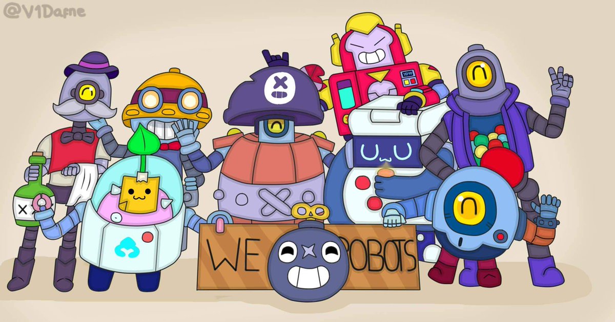 V1Dafne's tweet photo. Todos los brawlers(robots) de Brawl Stars -por ahora-
#Brawlstars #BrawlStarsArt #BrawlArt https://t.co/2LP13PFCJw