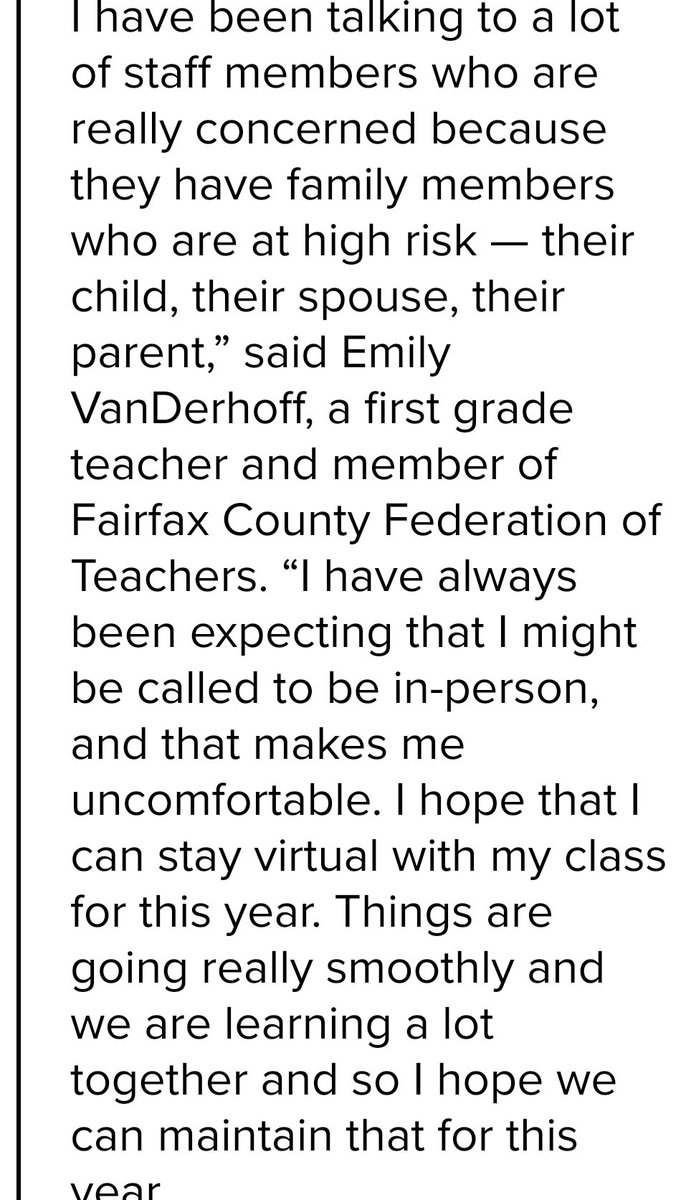 anywherebutfcps's tweet photo. I have never see more lazy people in life. BS that they are still scared. If so, then perhaps they need to be checked out by a different kind of doc. Sounds like Emily Vanlazy wants a yr of chillin. Spare me w/ she's working 10hr day bit. Not possible #itissafe #openfcps https://t.co/TYL0ZhWOz3