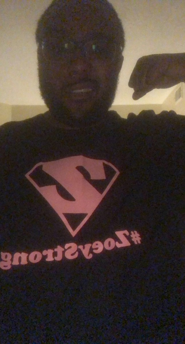 My 💪🏾 ain’t no where near as big as her’s is. #ZoeyStrong #ATTforAngels #sheistherealMVP