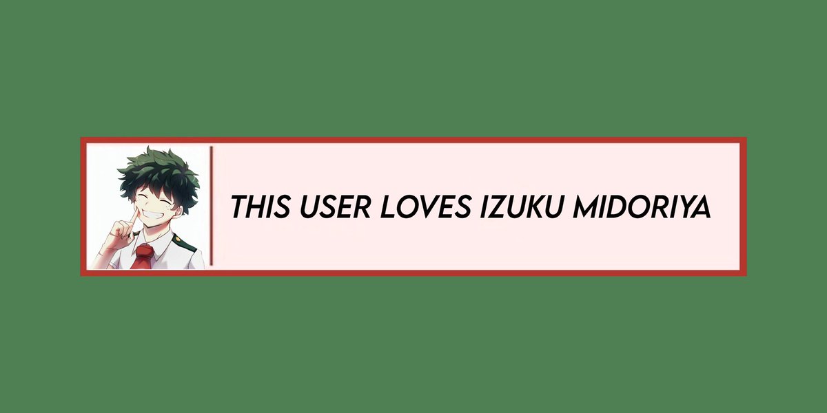 this user loves izuku midoriya