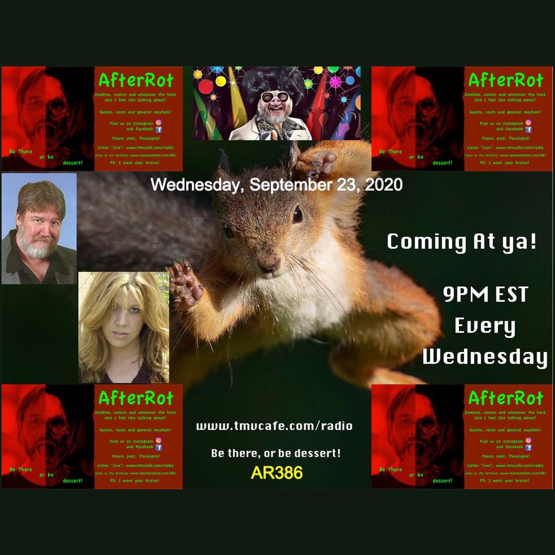 Wednesday, Wednesday, what have ya got for me, Wednesday? Well, we have guests this Wednesday! The return of the Funky Werepig! 9PM EST, be there, or be dessert! 
tmvcafe.com/radio
#FunkyWerepig #AfterRot