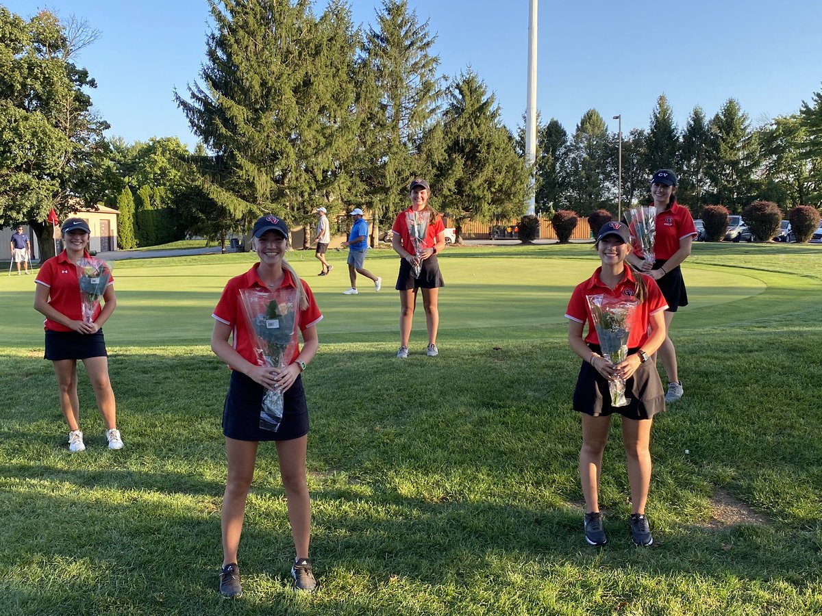 cvgolfteam's tweet photo. We tried to make the most of this crazy season! All 6 seniors have now qualified for Mid Penns!  Congratulations to Kalei, Aubrey, Emily, Julia, Grace, and not pictured Co Captain Lindsay.  You ladies are amazing!! https://t.co/WQQCZekXvW