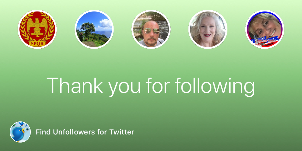 @m4x05, @DallasFlamesFan, @SeanHer68522558, @ayn_rose, @mpaigelacy
Thank you for following!
bit.ly/FindUnfollowers
#findunfollowers #findunfollow #unfollowersapp