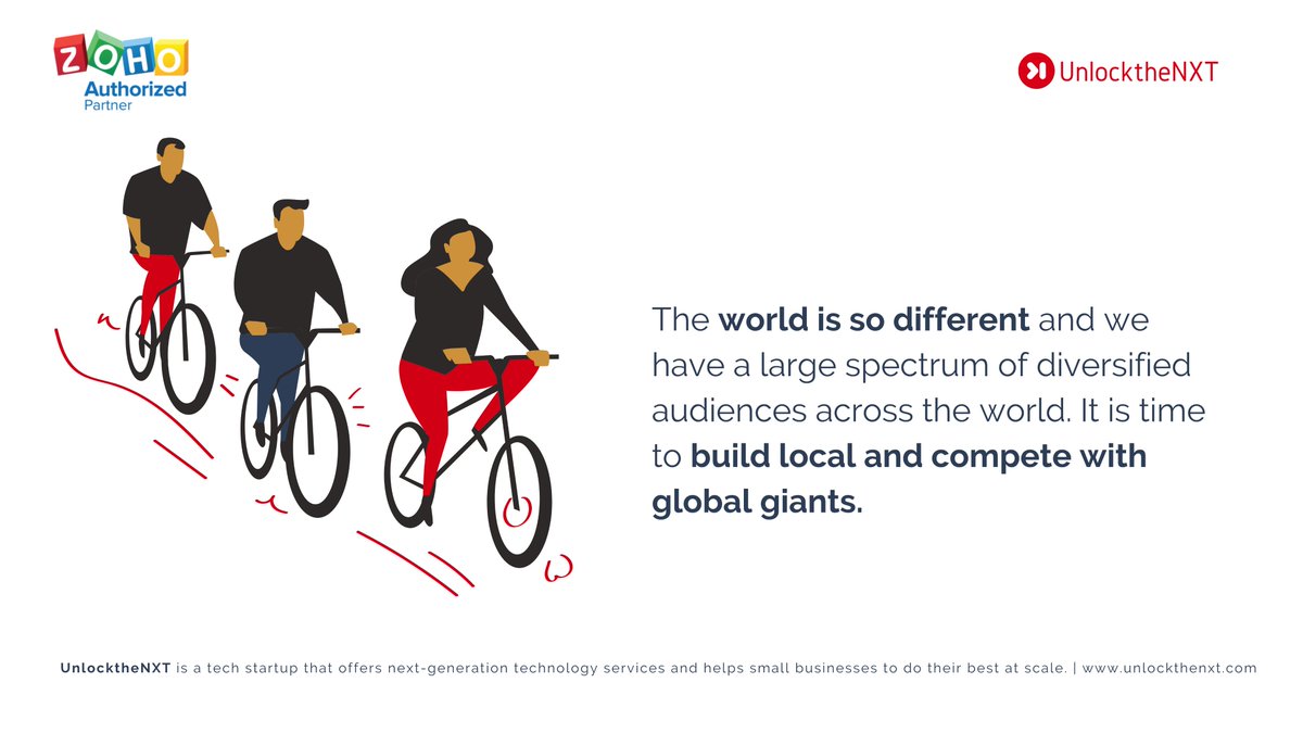 Unlockthenext's tweet photo. It's our time!!

The world is so different and we have a large spectrum of #diversified audiences across the world. It is time to #BuildLocal and compete with global giants.

#startup #DigitalTransformation #digitalindia #technology https://t.co/6pdeMlf0po