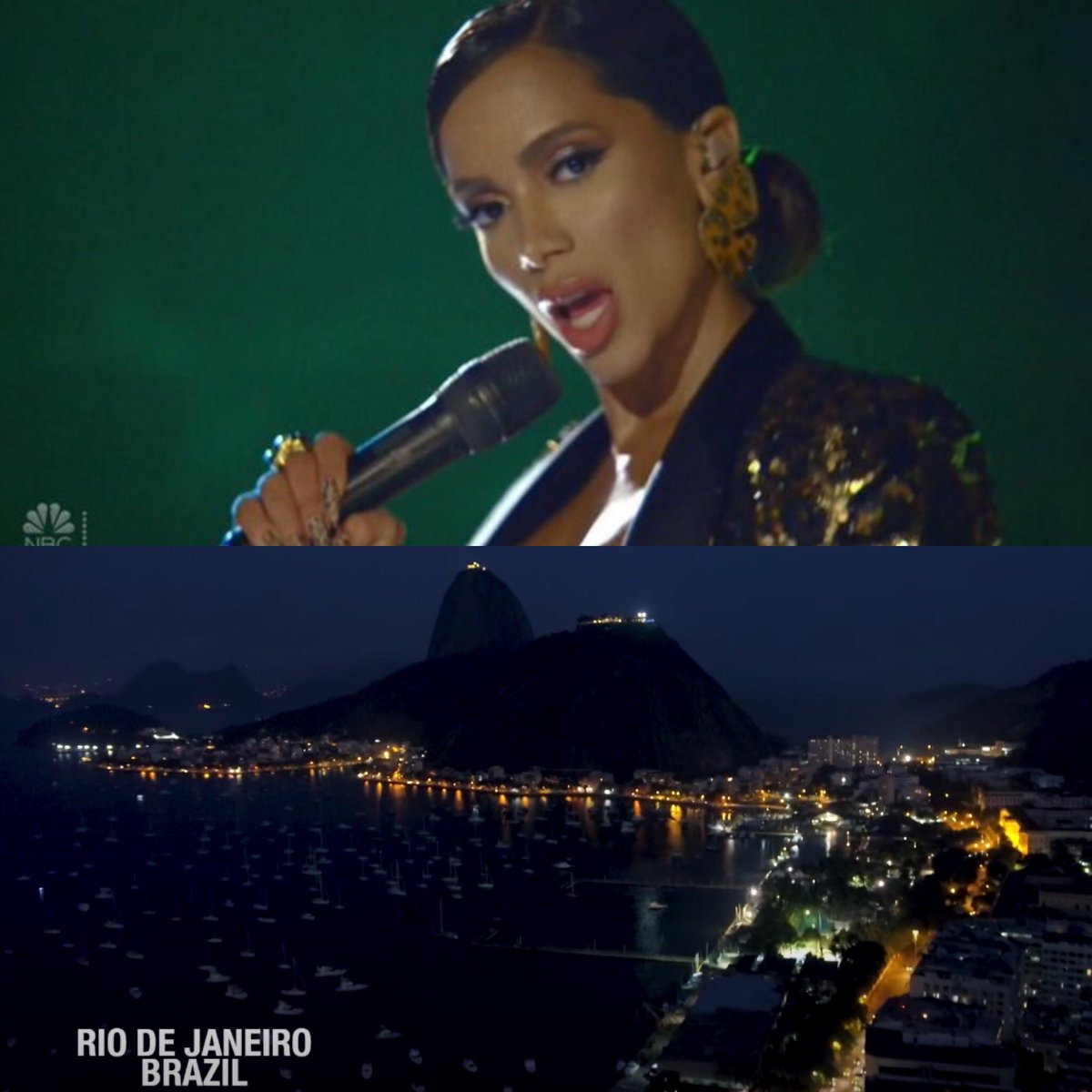 HugoGloss's tweet image. TRÁAA! É DO BRASIL-SIL-SIL! @Anitta foi a atração musical do programa “The Tonight Show”, de Jimmy Fallon. No famoso talk show norte-americano, a estrela apresentou seu novo hit, “Me Gusta”, em uma performance especial... instagram.com/p/CFgaLgSBT3s/ (📷: Reprodução/NBC)