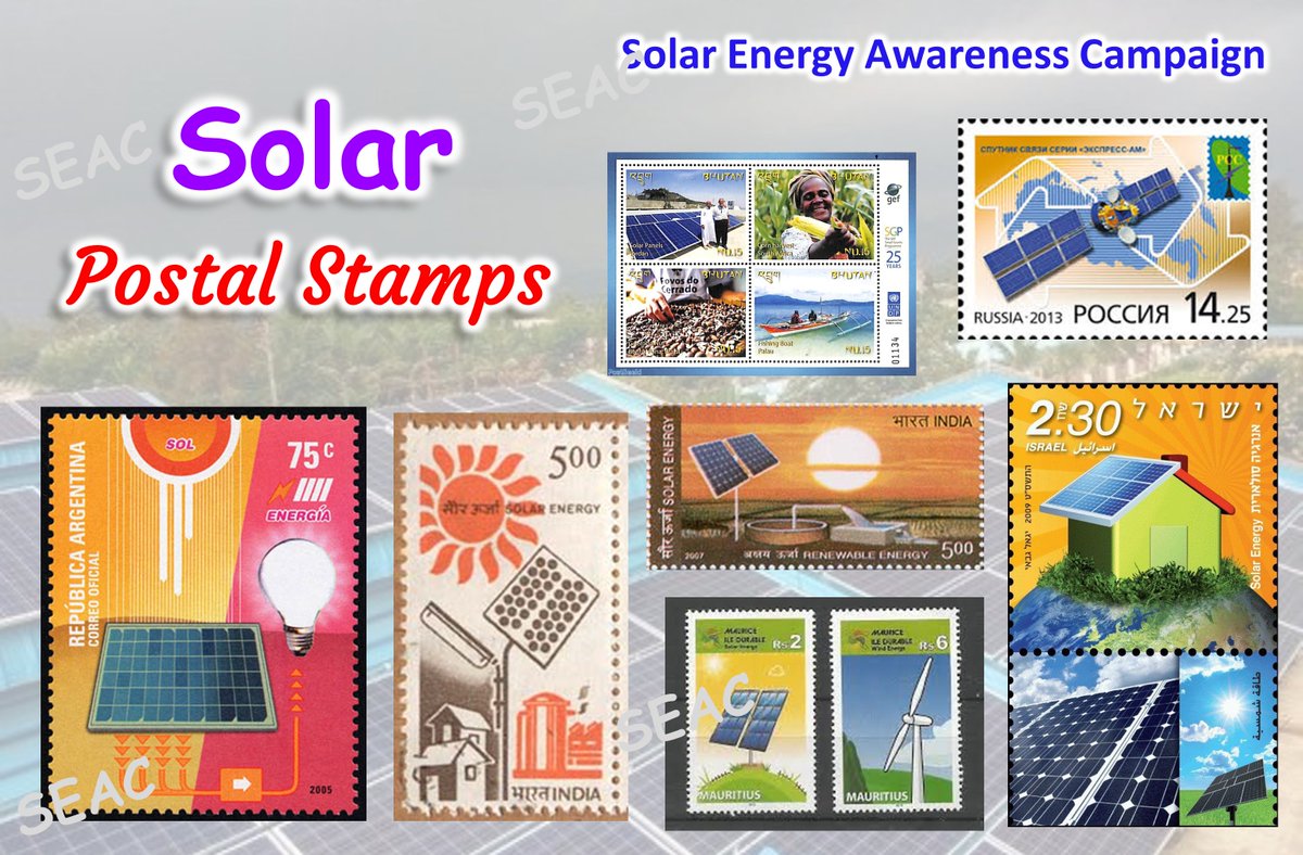 SolarLearner's tweet image. Solar Postal Stamps 

Switch your home with Solar &amp;amp; Save your bill and environment 

#Solar #SEAC #Solar_learner @mnreindia @MPUVN_Bhopal